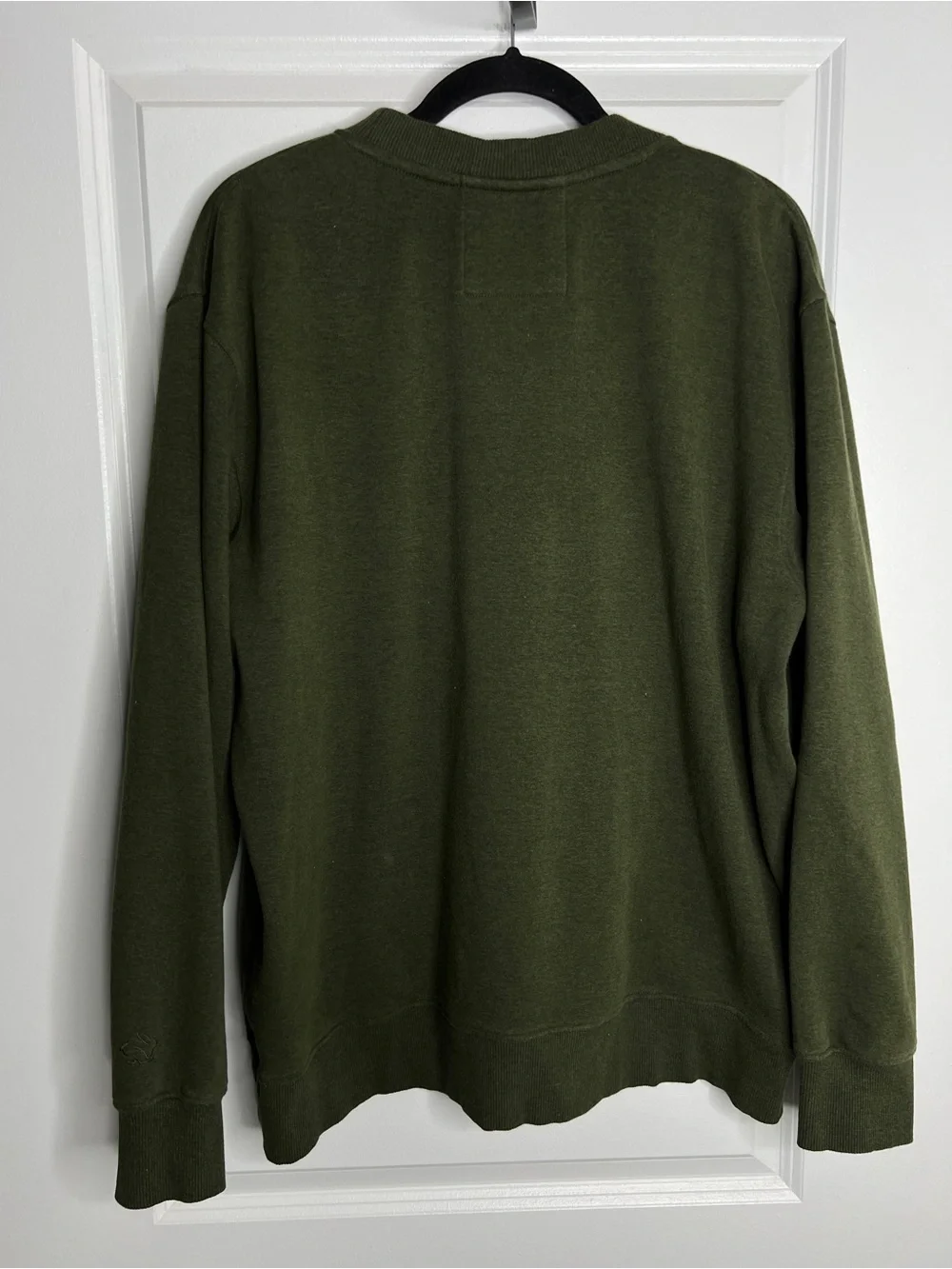 Rabbit Performance Running Green Sweatshirt Crewneck Men's XL Logo Flaw